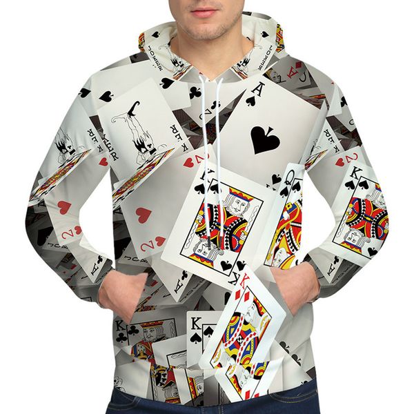 playing cards men hoodies with hat hoody print color blocks autumn winter 3d sweatshirts hooded hood wholesale and retail, Black
playing cards men hoodies with hat hoody print color blocks autumn winter 3d sweatshirts hooded hood wholesale and retail, Black