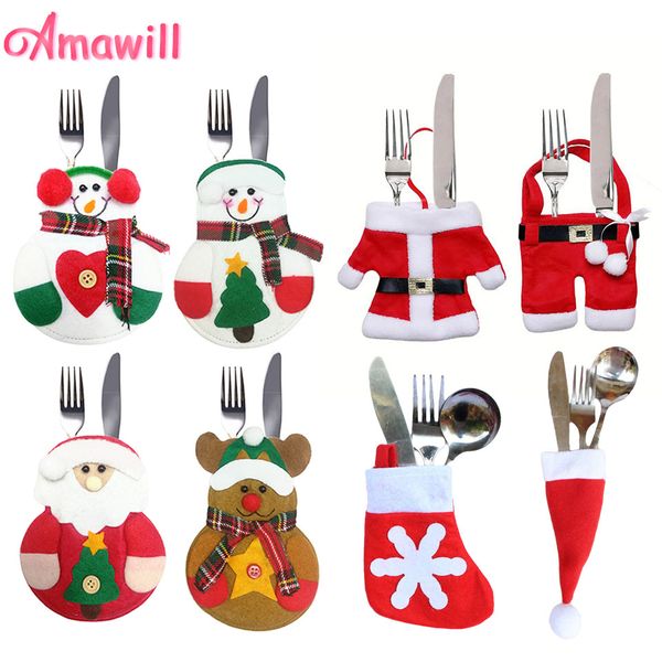 amawill 6pcs merry christmas cutlery set santa claus elk snowman fork pockets knife holder bag christmas decorations for home 7d
amawill 6pcs merry christmas cutlery set santa claus elk snowman fork pockets knife holder bag christmas decorations for home 7d