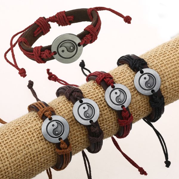 bracelet to restore ancient ways of yin and yang tai chi leather bracelet cross-border stable supply of goods, Golden;silver
bracelet to restore ancient ways of yin and yang tai chi leather bracelet cross-border stable supply of goods, Golden;silver