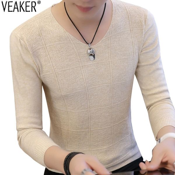 2019 new men's v-neck sweaters pullover male solid color slim fit sweater men knitted pullovers -3xl, White;black
2019 new men's v-neck sweaters pullover male solid color slim fit sweater men knitted pullovers -3xl, White;black