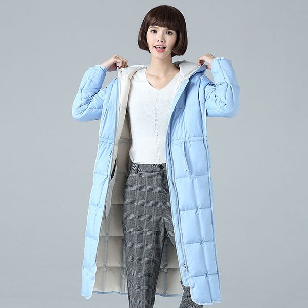 down jacket women's mid-length 2018 winter new style slim fit solid hooded down feather clothing white duck korean-style, Black;white
down jacket women's mid-length 2018 winter new style slim fit solid hooded down feather clothing white duck korean-style, Black;white