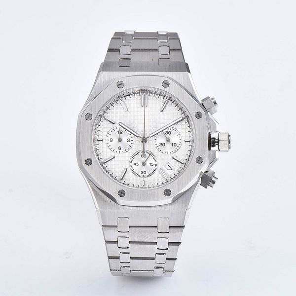 oumashi 41mm chronograph date watches men stainless steel waterproof luminous multifunctional quartz meter movement watch, Slivery;brown
oumashi 41mm chronograph date watches men stainless steel waterproof luminous multifunctional quartz meter movement watch, Slivery;brown