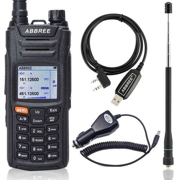 ABBREE AR-F6 Walkie Talkie 125-560MHz All Bands long range Dual Display Dual Standby VOX DTMF SOS LCD Color Display Ham Radio
ABBREE AR-F6 Walkie Talkie 125-560MHz All Bands long range Dual Display Dual Standby VOX DTMF SOS LCD Color Display Ham Radio