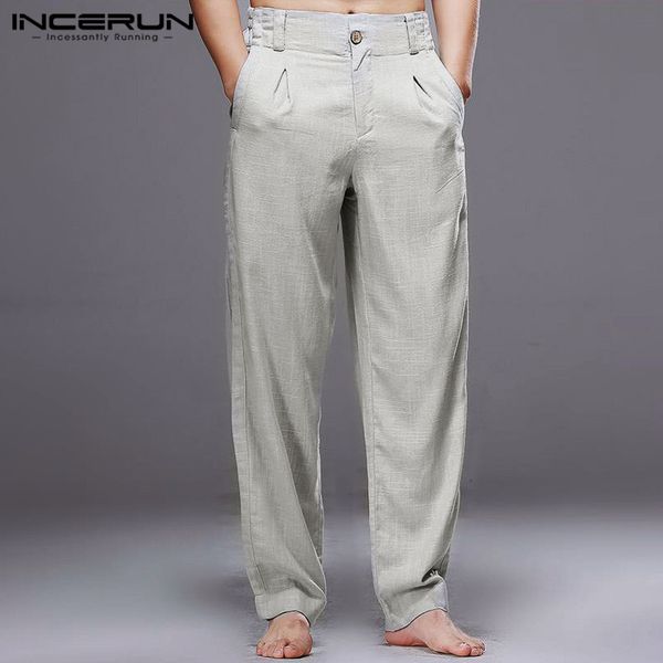 incerun мода мужчины брюки прямые твердая сыпучие joggers chic дышащий кнопка брюки мужчины streetwear бизнес повседневный pantalon, Black
incerun мода мужчины брюки прямые твердая сыпучие joggers chic дышащий кнопка брюки мужчины streetwear бизнес повседневный pantalon, Black