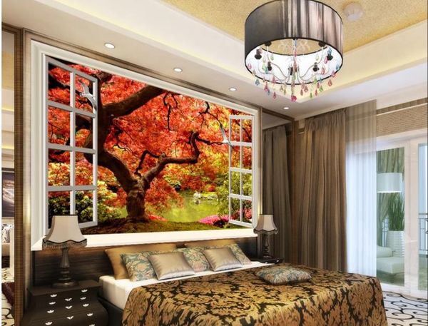 wall mural photo wallpaper Fantasy red leaf tree 3D TV background wall decoration painting
wall mural photo wallpaper Fantasy red leaf tree 3D TV background wall decoration painting