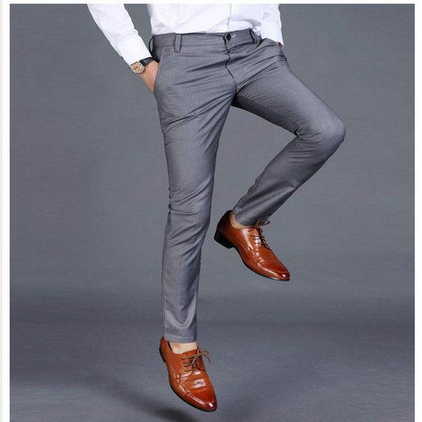 pne2019 fashion cotton mens pure color slim fit formal business suit pants / superior quality male leisure suit pants trousers, White;black
pne2019 fashion cotton mens pure color slim fit formal business suit pants / superior quality male leisure suit pants trousers, White;black