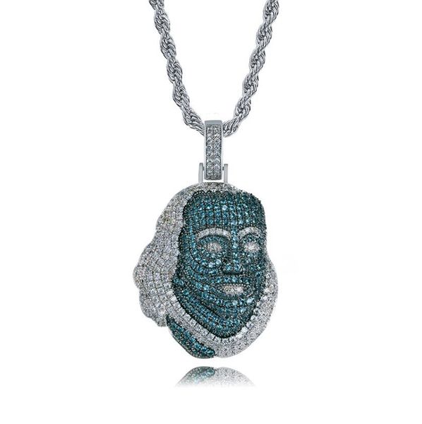 хип-хоп emerald портрет подвеска для мужчин женщин роскошного дизайнерских мужских кулонов золотых цепей ожерелья подарка ювелирных изделий, Silver
хип-хоп emerald портрет подвеска для мужчин женщин роскошного дизайнерских мужских кулонов золотых цепей ожерелья подарка ювелирных изделий, Silver