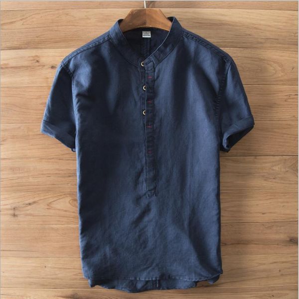 men's casual shirts helisopus men summer cotton linen shirt pullover solid color short sleeve loose vintage with button, White;black
men's casual shirts helisopus men summer cotton linen shirt pullover solid color short sleeve loose vintage with button, White;black