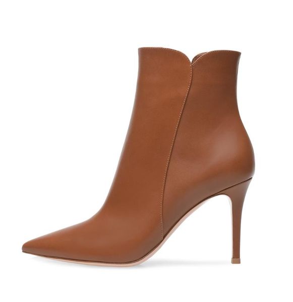 ladies pointed ultra high heel zipper ankle boots, Black
ladies pointed ultra high heel zipper ankle boots, Black