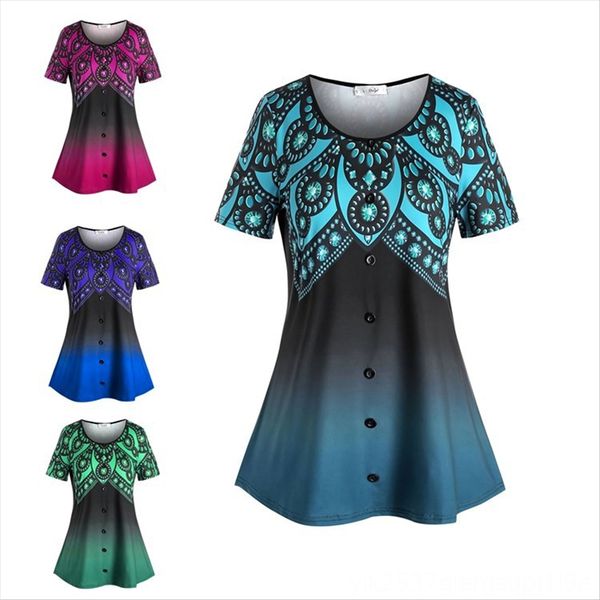 2020 women's t- round collar short sleeve button printed loose 2020 women's t- round collar short shirt sleeve button printed loos, White
2020 women's t- round collar short sleeve button printed loose 2020 women's t- round collar short shirt sleeve button printed loos, White