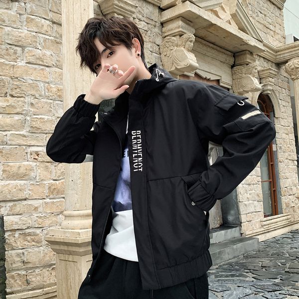 new bomber hooded jacket men leisure slim patchwork windbreaker jacket male outwear zipper thin coat waterproof brand clothing, Black;brown
new bomber hooded jacket men leisure slim patchwork windbreaker jacket male outwear zipper thin coat waterproof brand clothing, Black;brown