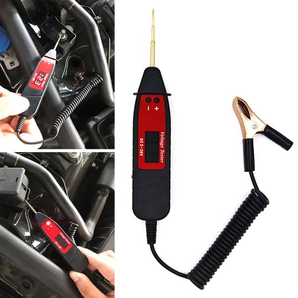 universal 5-48v lcd digital automotive car circuit tester auto voltage meter power probe lamp test pen with 14inch spring cable
universal 5-48v lcd digital automotive car circuit tester auto voltage meter power probe lamp test pen with 14inch spring cable