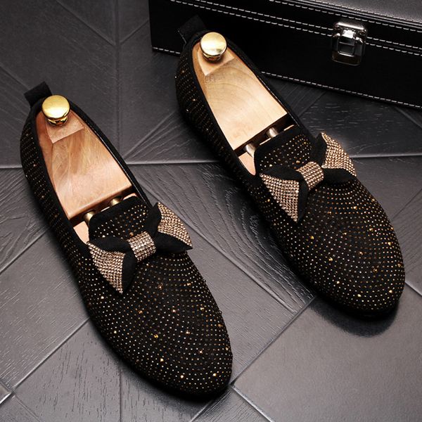 mens leisure party nightclub dresses tie knot comfortable slip on driving shoe rhinestone rivet loafer black gold sneakers male
mens leisure party nightclub dresses tie knot comfortable slip on driving shoe rhinestone rivet loafer black gold sneakers male