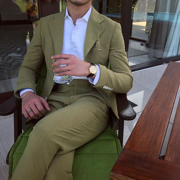 costume homme olive men suits notched lapel one button prom suits slim fit blazer jacket men tuxedos groom wedding 2 pcs, White;black
costume homme olive men suits notched lapel one button prom suits slim fit blazer jacket men tuxedos groom wedding 2 pcs, White;black