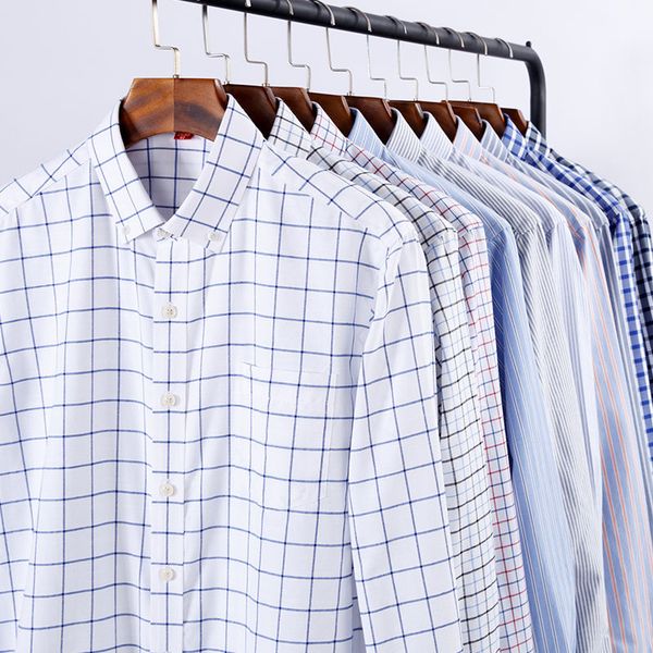 nigrity 2019 men casual long sleeved plaid shirt slim fit male oxford textile business dress shirt brand men clothing size s-5xl, White;black
nigrity 2019 men casual long sleeved plaid shirt slim fit male oxford textile business dress shirt brand men clothing size s-5xl, White;black