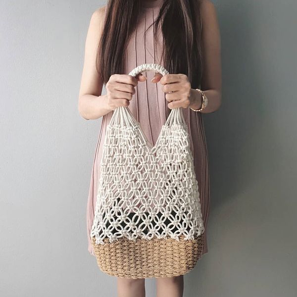 casual hollow out rattan baskets bag women wicker woven large capacity totes summer beach ladies handbags travel bali straw bags
casual hollow out rattan baskets bag women wicker woven large capacity totes summer beach ladies handbags travel bali straw bags