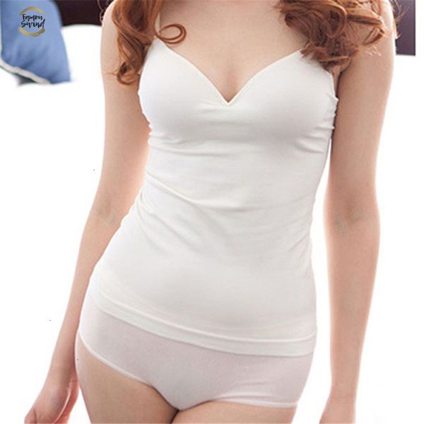 women modal adjustable strap camis built in bra padded self mold bra tank crop shirt, White
women modal adjustable strap camis built in bra padded self mold bra tank crop shirt, White