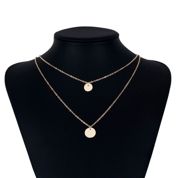 fashion-double bohemian round alloy pendant necklace retro layered jewelry party gift jewelry 2018 women's necklace, Silver
fashion-double bohemian round alloy pendant necklace retro layered jewelry party gift jewelry 2018 women's necklace, Silver