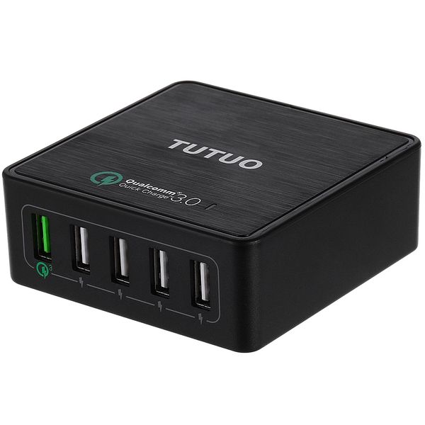 tutuo qc - 025p certification quick charge 3.0 usb charging dock wall charger power adapter 5 output ports
tutuo qc - 025p certification quick charge 3.0 usb charging dock wall charger power adapter 5 output ports