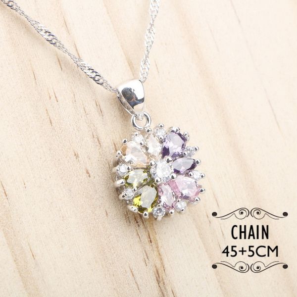 925 stamped silver necklace pendant for women multicolor flower cubic zirconia jewelry chain christmas gift
925 stamped silver necklace pendant for women multicolor flower cubic zirconia jewelry chain christmas gift