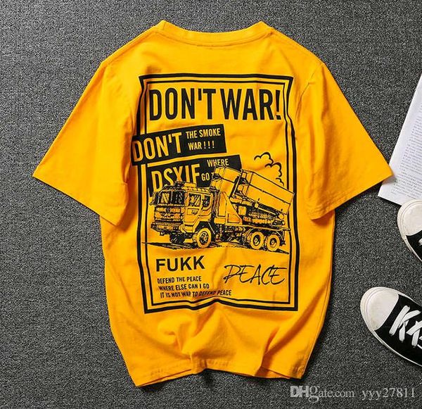 original tide brand short-sleeved men's t-shirt fashion trend europe and the united states style hip-hop street style korean version of, White;black
original tide brand short-sleeved men's t-shirt fashion trend europe and the united states style hip-hop street style korean version of, White;black