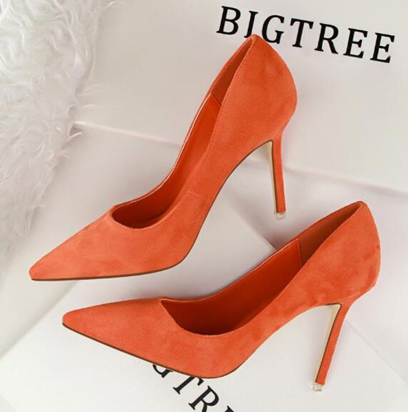 2019 new fashion designer women's shoes suede shallow mouth high heels 8cm cm was thin black red orange 9 color dress shoes
2019 new fashion designer women's shoes suede shallow mouth high heels 8cm cm was thin black red orange 9 color dress shoes