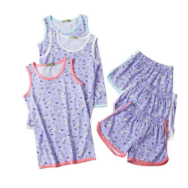 summer cute unicorn short pajamas sets women 100% cotton sleeveless korean casual shorts homewear women pijamas, Black;red
summer cute unicorn short pajamas sets women 100% cotton sleeveless korean casual shorts homewear women pijamas, Black;red
