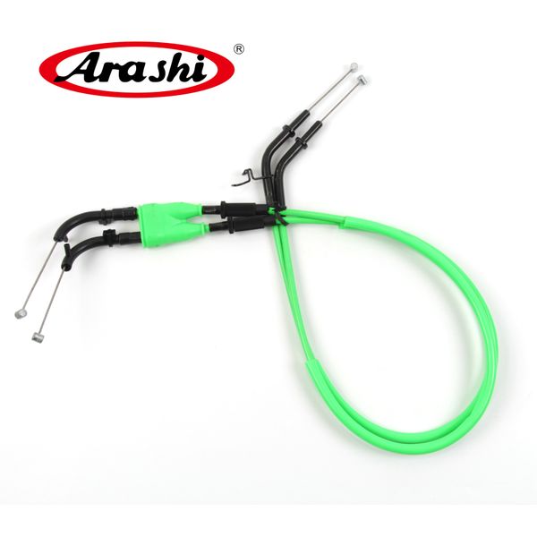 arashi motorcycle throttle cables replacement for kawasaki ninja zx10r 2011 2012 2013 2014 15 zx-10r stainless rubber cable wire lines
arashi motorcycle throttle cables replacement for kawasaki ninja zx10r 2011 2012 2013 2014 15 zx-10r stainless rubber cable wire lines