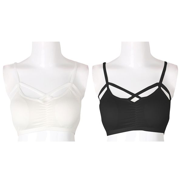 

1 Pc Sexy Women Cut Out Bra Bustier Crop Top Bralette Strappy Cropped Halter Tops Maternity Wear