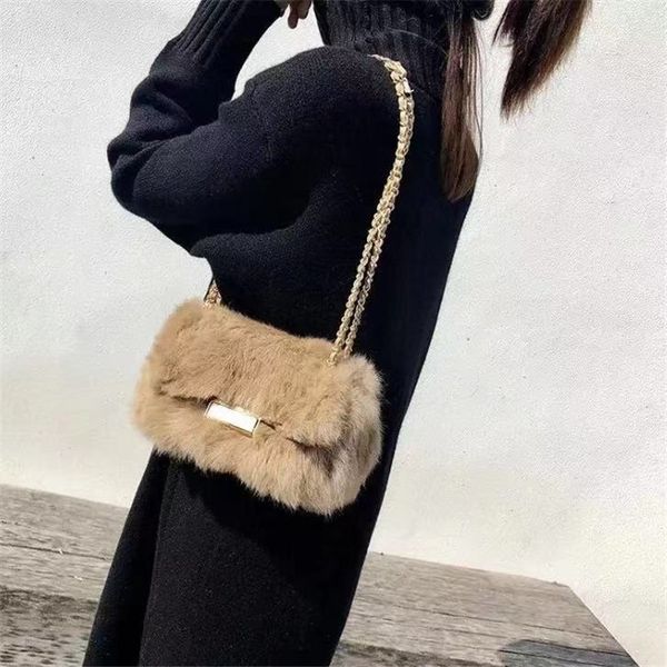 new fashion ladies handbag shoulder bags women small messenger bags ladies fur design handbag with female crossbody bag