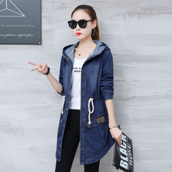 #3317 spring autumn denim jacket women hooded loose plus size lace up waist asymmetrical jeans coat women long elegant xxxl, Black;brown
#3317 spring autumn denim jacket women hooded loose plus size lace up waist asymmetrical jeans coat women long elegant xxxl, Black;brown