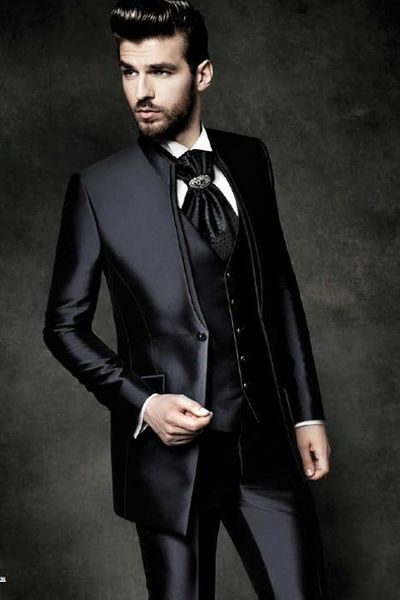 new fashion black groom tuxedos mandarin lapel groomsmen mens wedding dress excellent man jacket blazer 3 piece suit(jacket+pants+vest+tie)9, Black;gray
new fashion black groom tuxedos mandarin lapel groomsmen mens wedding dress excellent man jacket blazer 3 piece suit(jacket+pants+vest+tie)9, Black;gray