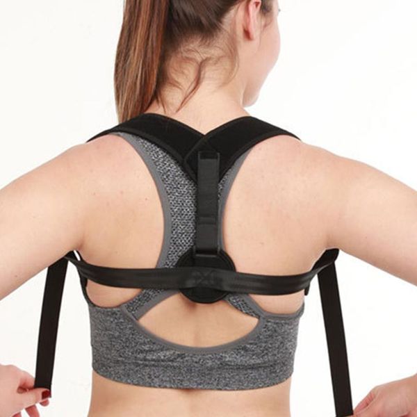 back support posture corrector spine shoulder band adjustable brace correction humpback pain relief, Black;blue
back support posture corrector spine shoulder band adjustable brace correction humpback pain relief, Black;blue