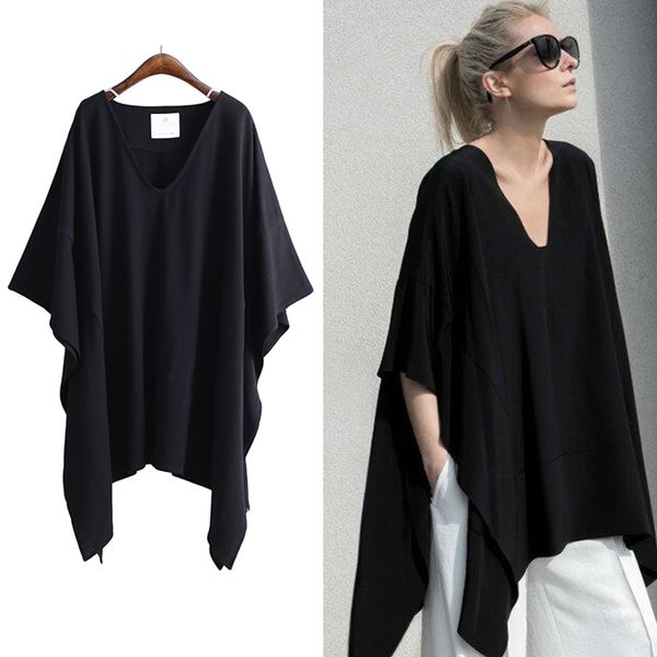new product womens shirts oversized asymmetric poncho cape casual for women batwing sleeves irregular loose, White
new product womens shirts oversized asymmetric poncho cape casual for women batwing sleeves irregular loose, White