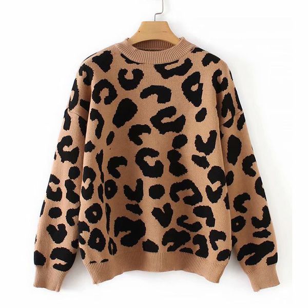 woman leopard knitted sweater winter thick long sleeve female pullovers 2019 autumn fashion casual knitting sweaters ladies ly191217, White;black
woman leopard knitted sweater winter thick long sleeve female pullovers 2019 autumn fashion casual knitting sweaters ladies ly191217, White;black