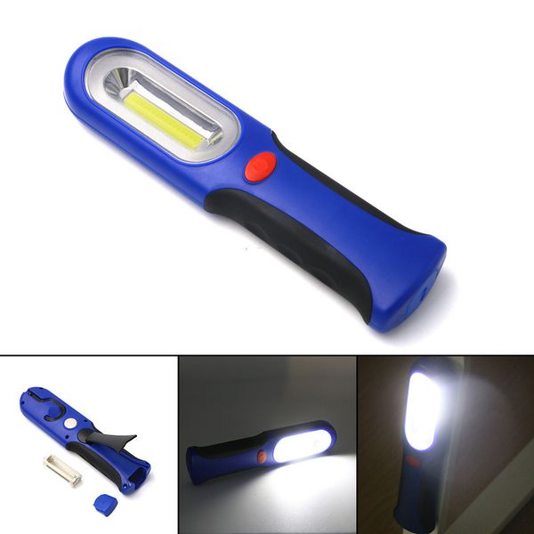 more function bring magnetic tape a hook cob work lamp 3 section 7 number waterproof repair lamp outdoors lighting led flashlight