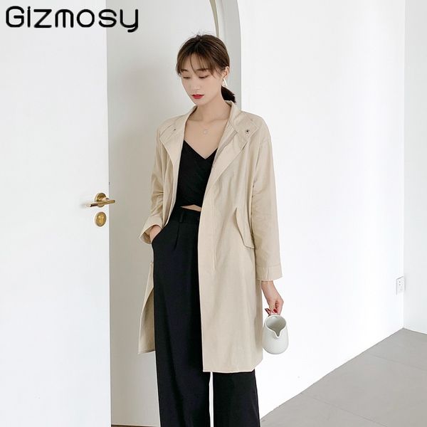 gizmosy women casual solid color corset long trench coat women 2020 new korean outwear fashion women's autumn and winter jacket, Tan;black
gizmosy women casual solid color corset long trench coat women 2020 new korean outwear fashion women's autumn and winter jacket, Tan;black