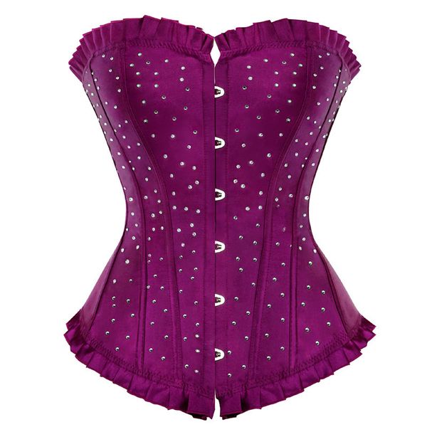 overbust corset bustier rhinestone satin costume showgirl lingerie corset corselet burlesque plus size fashion purple, Black;white
overbust corset bustier rhinestone satin costume showgirl lingerie corset corselet burlesque plus size fashion purple, Black;white