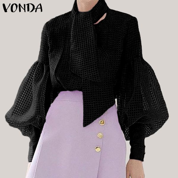 blouses women vonda 2019 plus size hollow out lantern sleeve vintage blusas with scarf casual see through blusa s-5xl, White
blouses women vonda 2019 plus size hollow out lantern sleeve vintage blusas with scarf casual see through blusa s-5xl, White