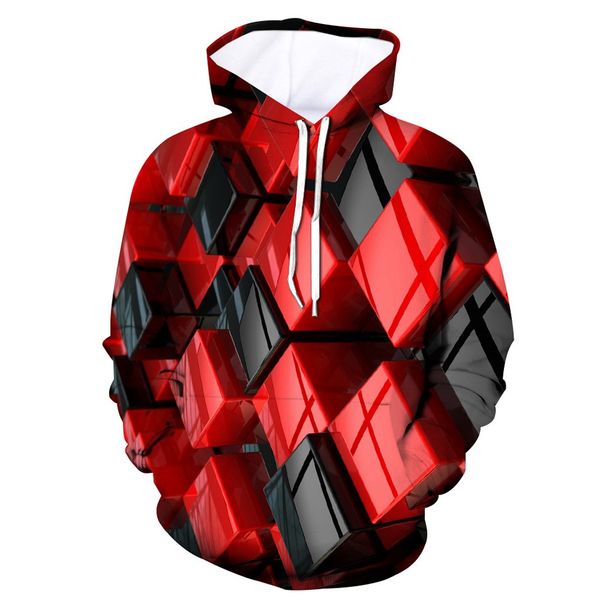 2019 new cool 3d hoodie men's / women's black and red squares trendy dye 3d printing men's popular hooded sweatshirt
2019 new cool 3d hoodie men's / women's black and red squares trendy dye 3d printing men's popular hooded sweatshirt