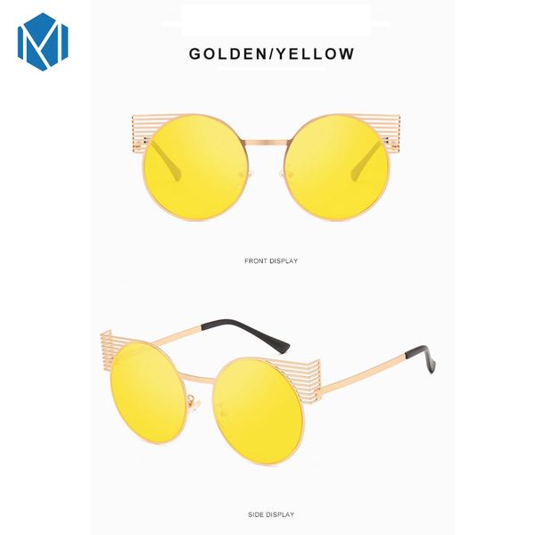 mism classic women round fashion sunglasses cat eye vintage eyewear metal frame men mirror designer uv400 mujer, White;black
mism classic women round fashion sunglasses cat eye vintage eyewear metal frame men mirror designer uv400 mujer, White;black