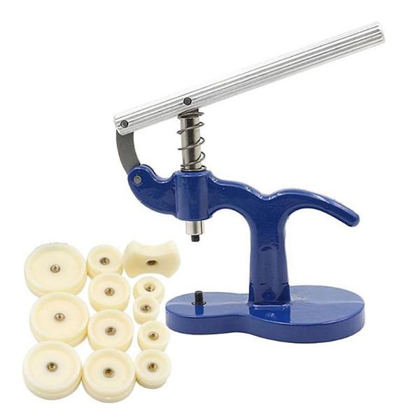 new watch back press opener kit case closer watchmaker replacement tool w/ 12 dies watches repair tools