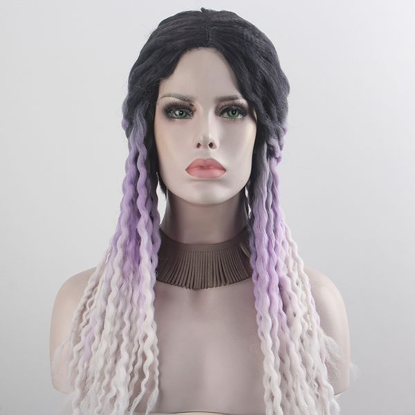 anxin 2020 new women braided white purple gradient wig high temperature silk synthetic bob wig daily matching cosplay party, Black
anxin 2020 new women braided white purple gradient wig high temperature silk synthetic bob wig daily matching cosplay party, Black
