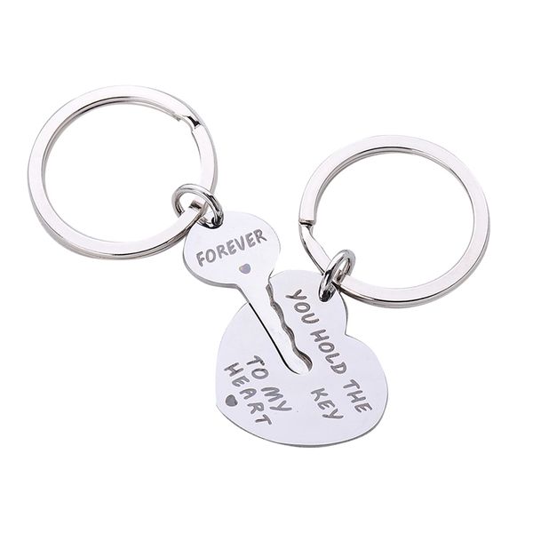 2pcs romantic heart couple keychain keyring set valentine's day lover jewelry gifts hot, Silver
2pcs romantic heart couple keychain keyring set valentine's day lover jewelry gifts hot, Silver