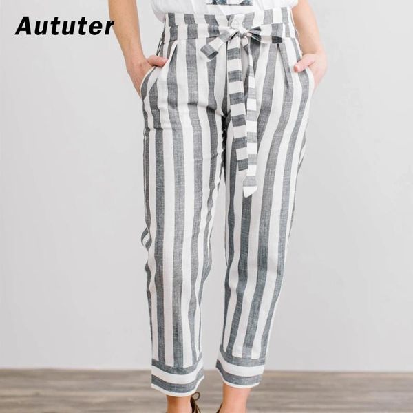 women's pants & capris plus size s-2xl trousers women summer loose harem high waist stripe pocket pant casual pantalon female sweatpant, Black;white 
women's pants & capris plus size s-2xl trousers women summer loose harem high waist stripe pocket pant casual pantalon female sweatpant, Black;white