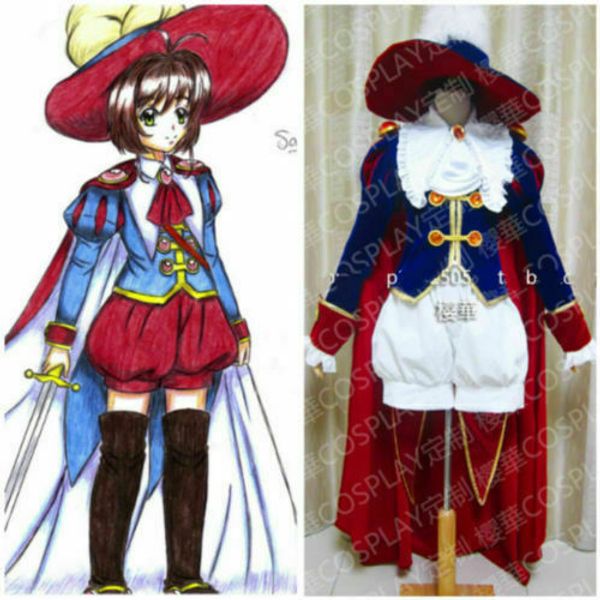 пользовательские cardcaptor sakura kinomoto sakura принц униформа косплей костюм, Black;red
пользовательские cardcaptor sakura kinomoto sakura принц униформа косплей костюм, Black;red