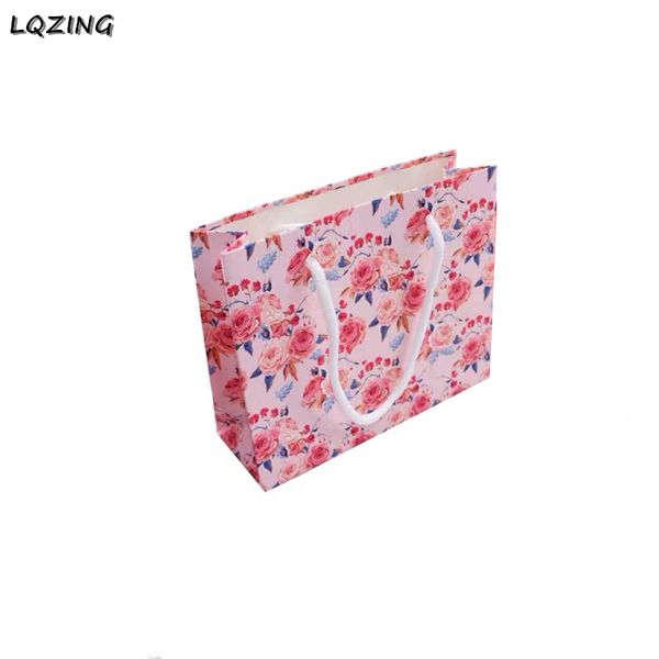 20pcs/lot kraft paper gift bag with handle,colored flower wedding birthday party gift christmas new year shopping package bags
20pcs/lot kraft paper gift bag with handle,colored flower wedding birthday party gift christmas new year shopping package bags