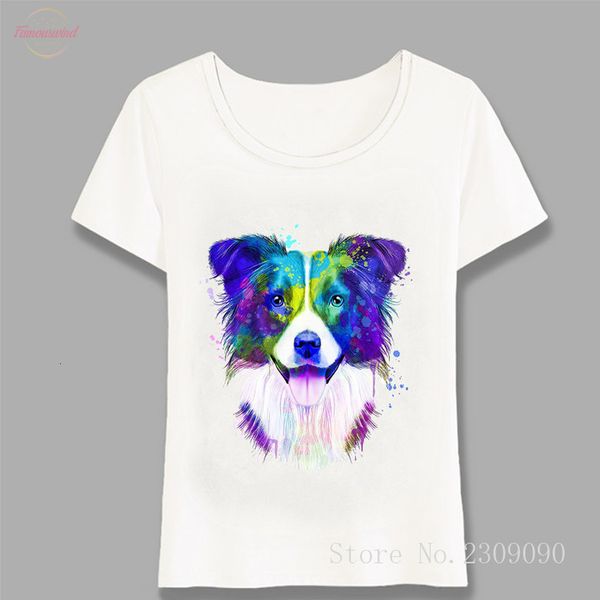 cool border collie art watercolor print t shirt cap sleeve fashion women t shirt cute girl casual dog lovers simple tees, White
cool border collie art watercolor print t shirt cap sleeve fashion women t shirt cute girl casual dog lovers simple tees, White