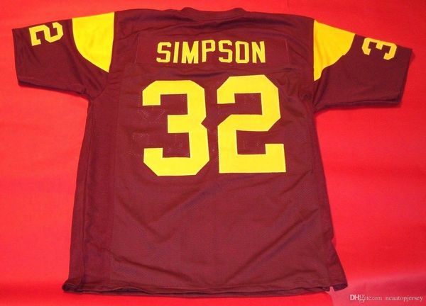 #32 oj simpson custom usc trojans wine red jersey heisman men stitching college size xs-5xl football jerseys ncaa, Black;red
#32 oj simpson custom usc trojans wine red jersey heisman men stitching college size xs-5xl football jerseys ncaa, Black;red