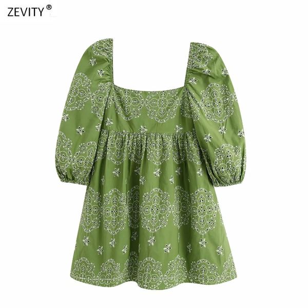 casual dresses zevity women vintage square collar hollow out embroidery pleats mini dress female vestidos chic party ds3994, Black;gray
casual dresses zevity women vintage square collar hollow out embroidery pleats mini dress female vestidos chic party ds3994, Black;gray